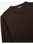 Pamuklu Uzun Kollu Dokulu Basic Bisiklet Yaka Sweatshirt 5
