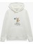 Üç Iplik Şardonlu Nakış Detaylı Kanguru Cepli Kapüşonlu Sweatshirt 3