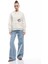 Kapüşonlu Şardonlu Kedi Nakış Detaylı Kanguru Cepli Sweatshirt 2