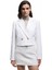 Kruvaze Uzun Kollu Tüvit Crop Blazer Ceket 1