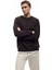 Uzun Kollu Şardonlu Kumaş Detaylı Bisiklet Yaka Sweatshirt 2