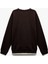 Uzun Kollu Şardonlu Kumaş Detaylı Bisiklet Yaka Sweatshirt 4