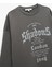Üç Iplik Şardonlu Bisiklet Yaka Baskılı Oversize Sweatshirt 5