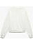 Şardonlu Uzun Kollu Bisiklet Yaka Basic Oversize Sweatshirt 4