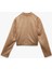 Slim Fit Fermuarlı Cepli Uzun Kollu Dik Yaka Suni Süet Ceket 2