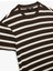 Kısa Kollu Bisiklet Yaka Slim Fit Çizgili Tişört 5