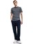 Kısa Kollu Bisiklet Yaka Slim Fit Çizgili Tişört 2