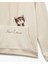 Kapüşonlu Şardonlu Kedi Nakış Detaylı Kanguru Cepli Sweatshirt 5