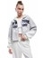 Şardonlu Uzun Kollu Fermuarlı Kapşonlu Crop Sweatshirt 1