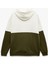 Kapşonlu Renk Bloklu Pamuklu Şardonlu Oversize Kanguru Cepli Sweatshirt 2