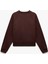 Üç Iplik Şardonlu Dikiş Detaylı Bisiklet Yaka Oversize Sweatshirt 4