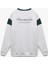 Şardonlu Uzun Kollu Bisiklet Yaka Arkası Baskılı Sweatshirt 4