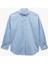 Klasik Yaka Uzun Kollu Oversize Poplin Gömlek 3