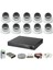 10'lu Dome Kamera Seti 2mp 3.6mm Full Color Serisi 1