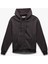 Şardonlu Uzun Kollu Kapüşonlu Kanguru Cepli Oversize Fermuarlı Sweatshirt 1