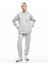 Pamuklu Şardonlu Arkası Baskılı Kapüşonlu Oversize Sweatshirt 3
