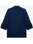 Şal Yaka Kıvırmalı 3/4 Kol Detaylı Cepli Oversize Blazer Ceket 5
