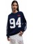 Pamuklu Şardonlu Biyeli Uzun Kollu Bisiklet Yaka Baskılı Sweatshirt 1