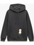 Şardonlu Uzun Kollu Kapüşonlu Köpek Nakışlı Kanguru Cepli Sweatshirt 3