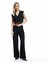 Düğmeli V Yaka Kolsuz Crop Blazer Yelek 2