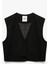 Düğmeli V Yaka Kolsuz Crop Blazer Yelek 3