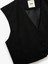 Düğmeli V Yaka Kolsuz Crop Blazer Yelek 5
