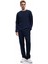 Pamuklu Uzun Kollu Dokulu Basic Bisiklet Yaka Sweatshirt 2