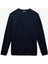 Pamuklu Uzun Kollu Dokulu Basic Bisiklet Yaka Sweatshirt 3