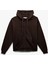 Şardonlu Uzun Kollu Kapüşonlu Kanguru Cepli Oversize Fermuarlı Sweatshirt 1