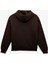 Şardonlu Uzun Kollu Kapüşonlu Kanguru Cepli Oversize Fermuarlı Sweatshirt 2