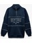 Oversize Uzun Kollu Fermuarlı Yaka Şardonlu Sweatshirt 3