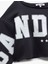 Uzun Kollu Şardonlu Oversize Kayık Yaka Baskılı Crop Sweatshirt 5