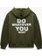 Şardonlu Kanguru Cepli Arkası Baskılı Fermuarlı Kapüşonlu Oversize Sweatshirt 4