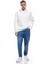 Şardonlu Uzun Kollu Basic Kapşonlu Sweatshirt 2