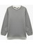 Şardonlu Bisiklet Yaka Çizgili Uzun Kollu Sweatshirt 1