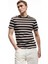 Kısa Kollu Bisiklet Yaka Slim Fit Çizgili Tişört 2