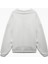 Şardonlu Uzun Kollu Yarım Fermuarlı Yaka Nakışlı Oversize Sweatshirt 4
