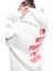 Şardonlu Fermuarlı Kapüşonlu Cep Detaylı Arkası Baskılı Oversize Sweatshirt 3