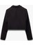 Kruvaze Yaka Uzun Kollu Crop Blazer Ceket 2