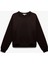 Şardonlu Uzun Kollu Bisiklet Yaka Basic Oversize Sweatshirt 3