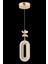 LED Alfa Tekli Gold 3 Renk Ledli Kristal Taşlı Modern LED Avize 3
