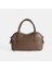 Kadın Kahve Deri Çanta Aksesuarlı Mini El Çantası 4