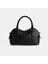 Kadın Siyah Deri Çanta Aksesuarlı Mini El Çantası 3
