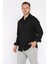 Erkek Uzun Kol Likralı Oversize Gömlek P-00017776 1