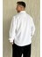 Erkek Tek Cepli Uzun Kol Likralı Oversize Gömlek P-00017777 3