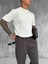 Erkek Slim Fit Fitilli T-Shirt Bej 3