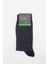 Koyu Lacivert Bambu Desenli Çorap 1060245101 1