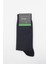 Koyu Lacivert Bambu Desenli Çorap 1060245102 1