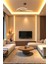 Modern Eskitme Karçiçeği Model Tek Renk (Sarı) LED Avize 2