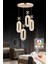 Alfa LED 4'lü Gold Kumandalı 3 Renk Ledli Kristal Taşlı Modern LED Avize 1